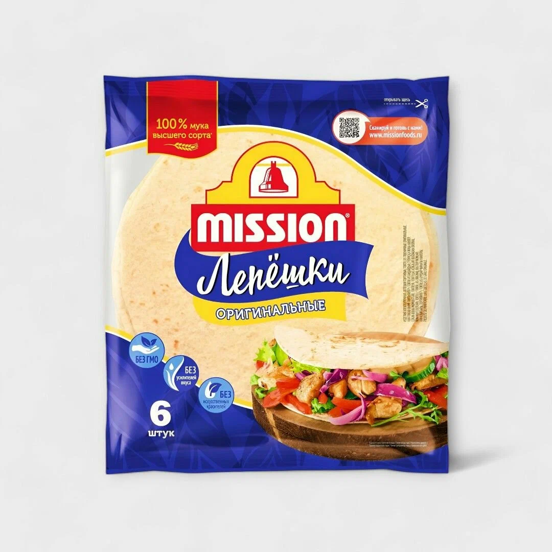 Mission Лепешка 250г Оригинальная пшеничная 