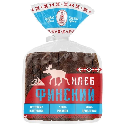 Хлеб Финский ржаной с дробленым зерном 300г Каравай Кубани            