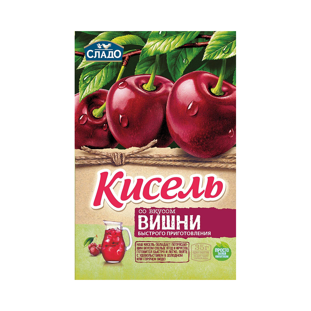 Кисель момент.35г Вишня/Сладо
