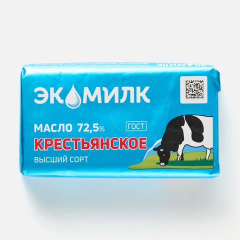 Масло слив КРЕСТЬЯНСКОЕ 72,5% 160г ЭКОМИЛК