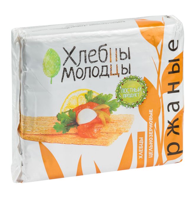 Хлебцы Молодцы Ржаные 100г ЗАО Молодец