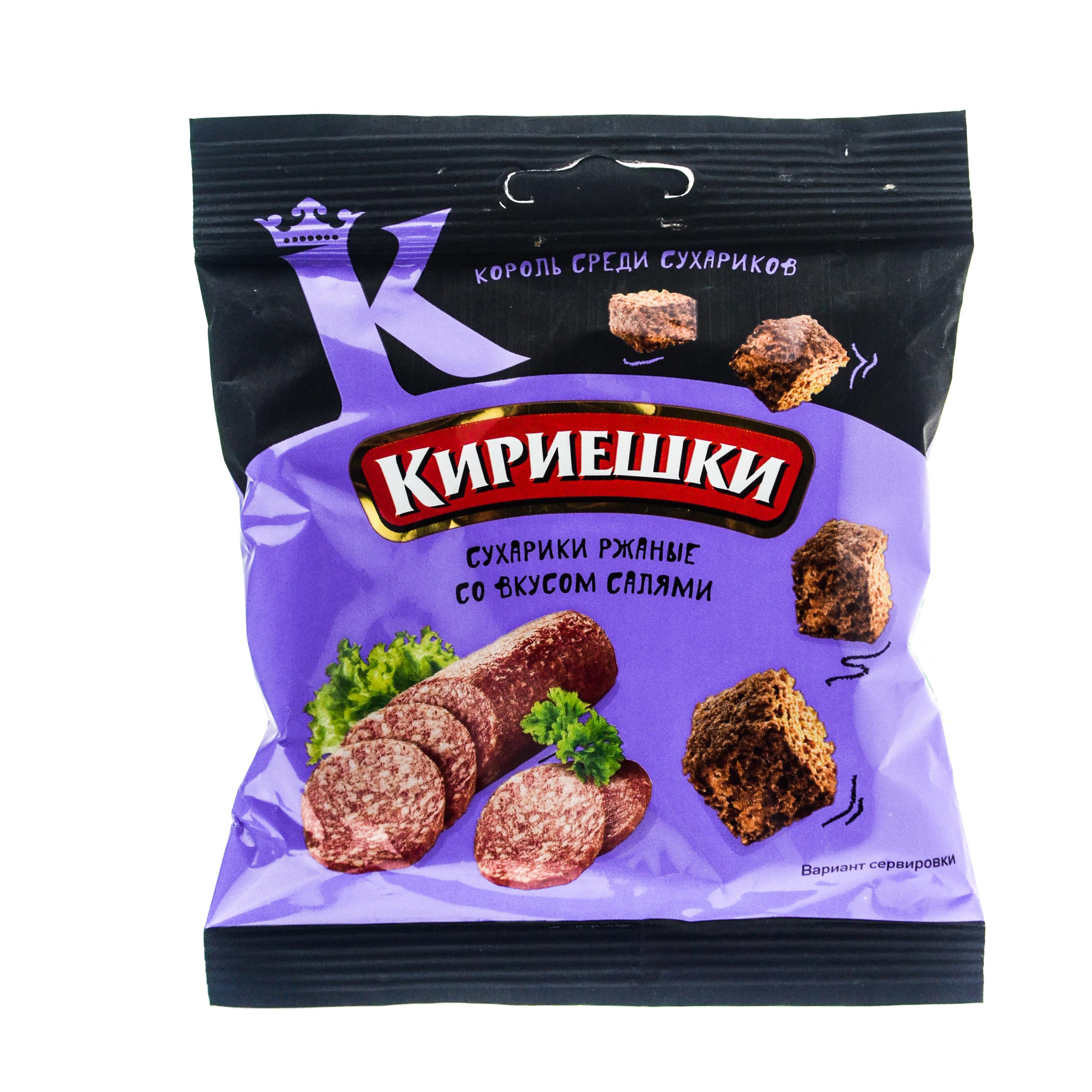 Сухарики рж.Кириешки Салями 40г KDV