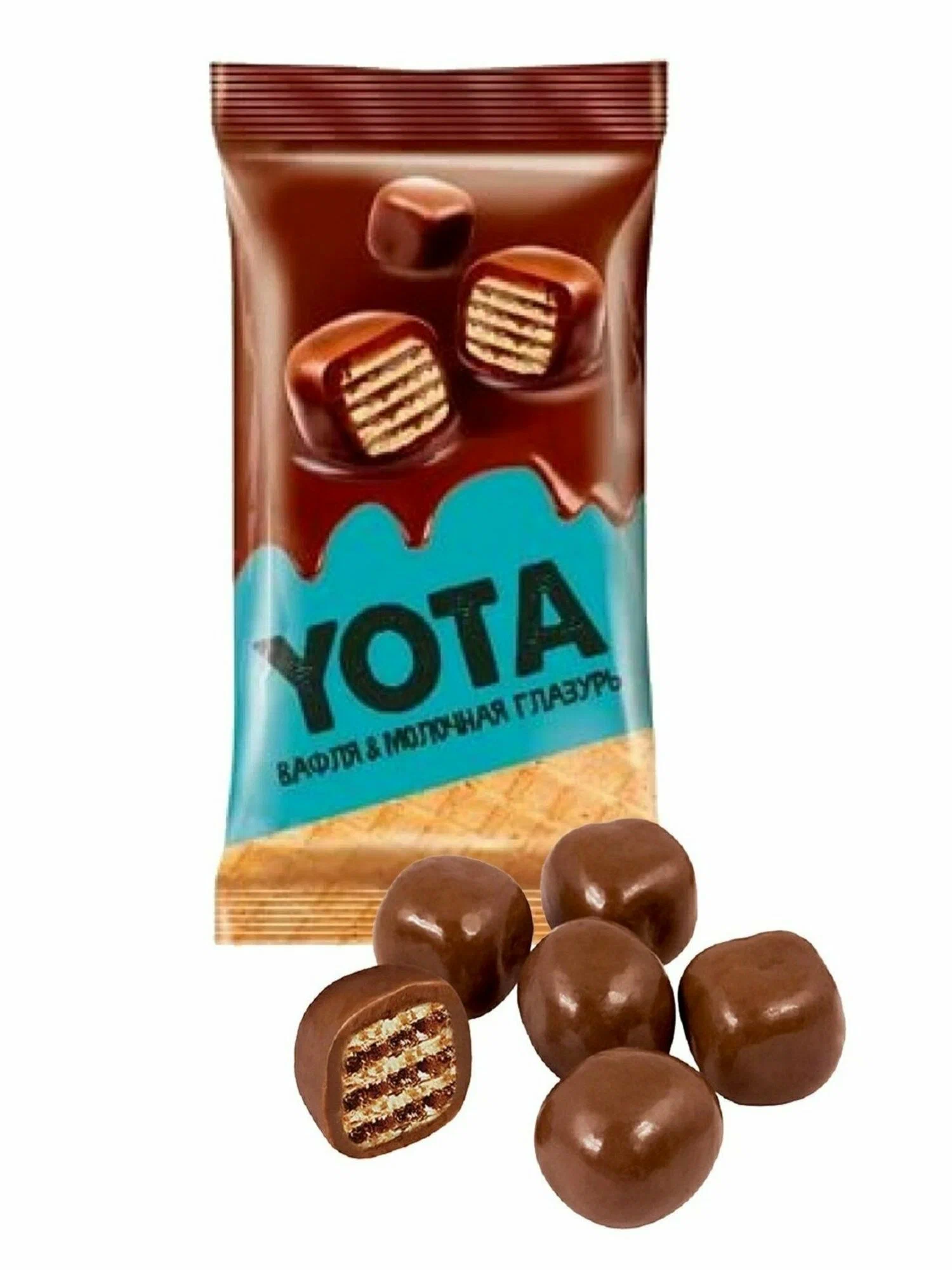Вафля Yota!  в молочной шоколадной глазури 40г KDV