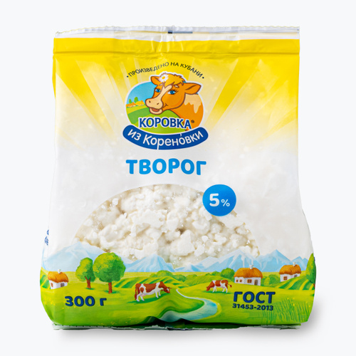 Творог 5,0% 300г пакет  КизК