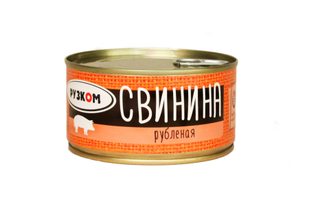 Свинина рубленая 325г ж/б Рузком