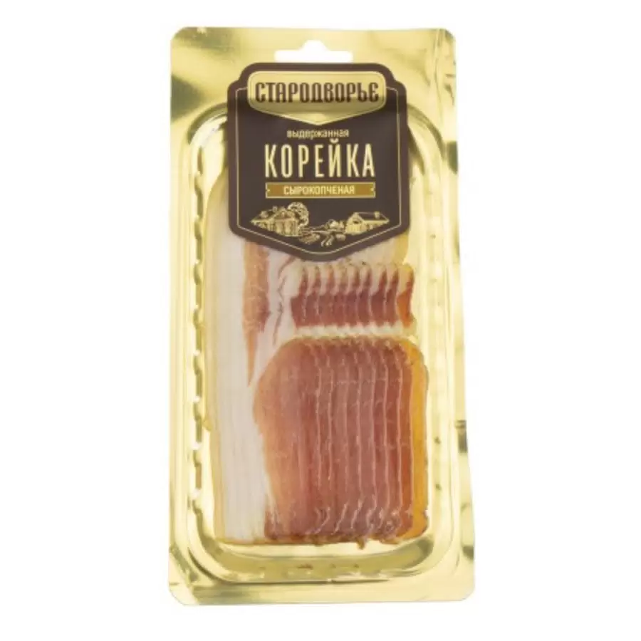 Корейка с/к выдержанная 50г нарезка в/у Стародворье 