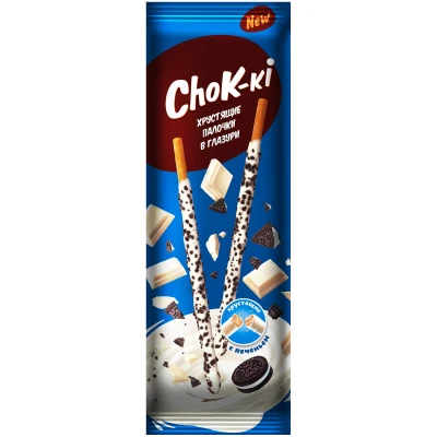 Палочки хрустящие в бел. глазури 40г CHOK-KI