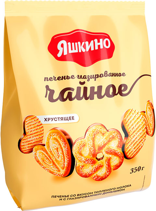 Печенье глазир. ЧАЙНОЕ 350г Яшкино