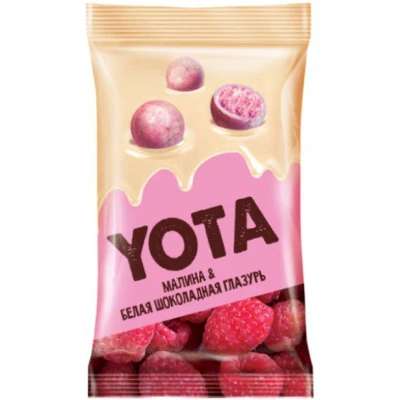 Драже Малина в белой шоколад. глазури 40г Yota