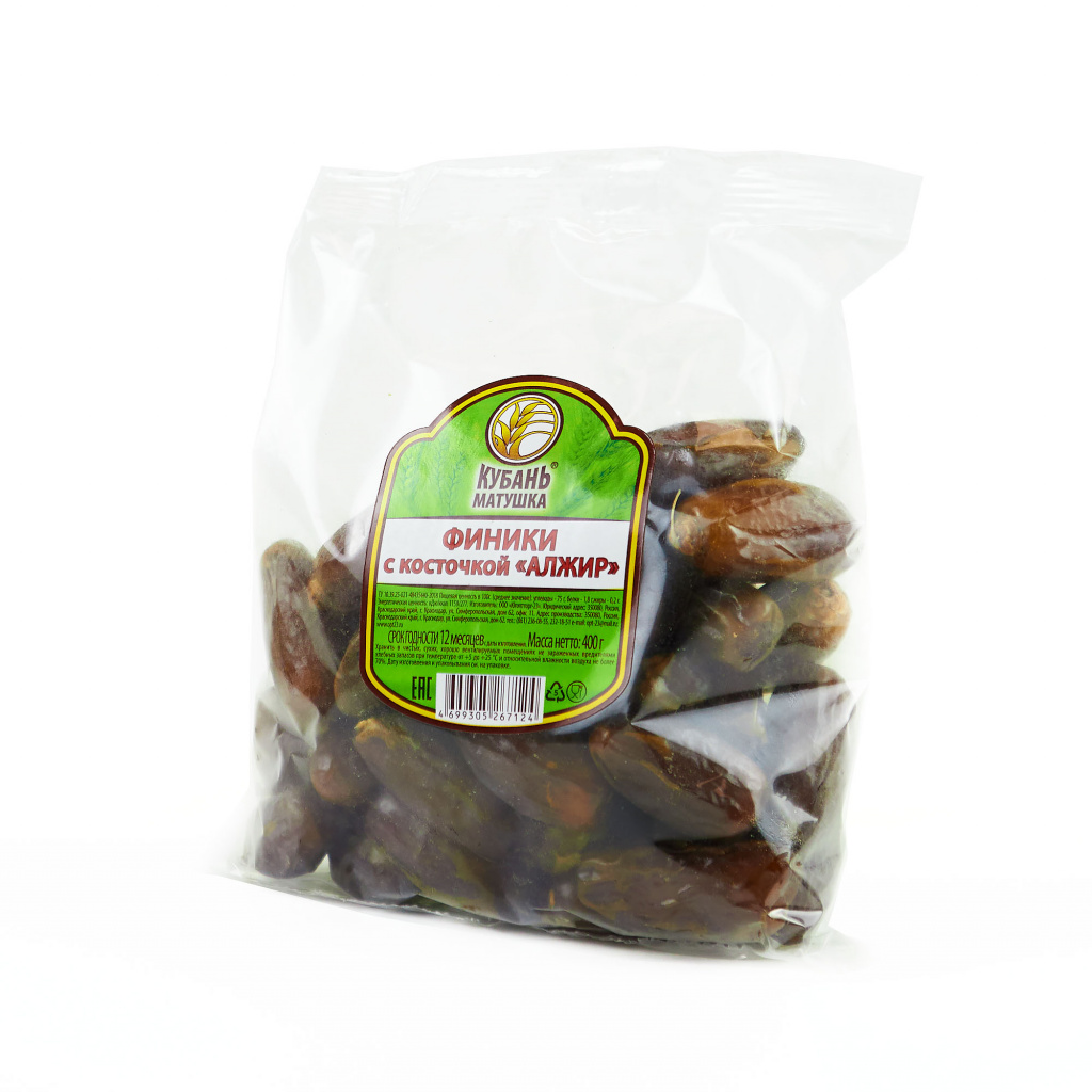 Финики с косточкой Захеди 400г Кубань-Матушка