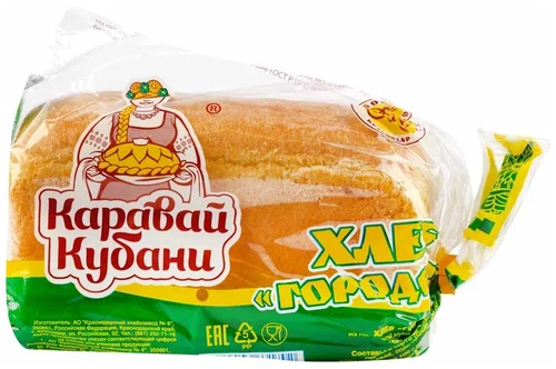 Хлеб Городской 250г Каравай Кубани            