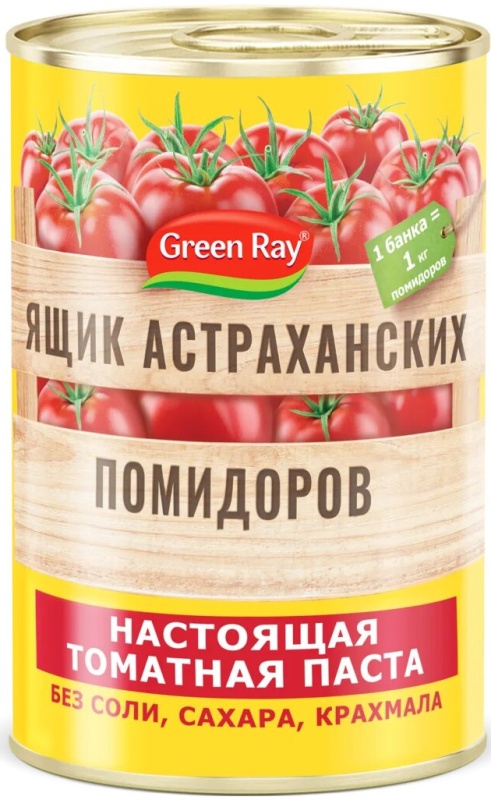 Томатная паста Ящик Астраханских Помидоров 140г ж/б