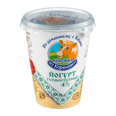 Йогурт Термостатный 4,0% 300г стакан КизК