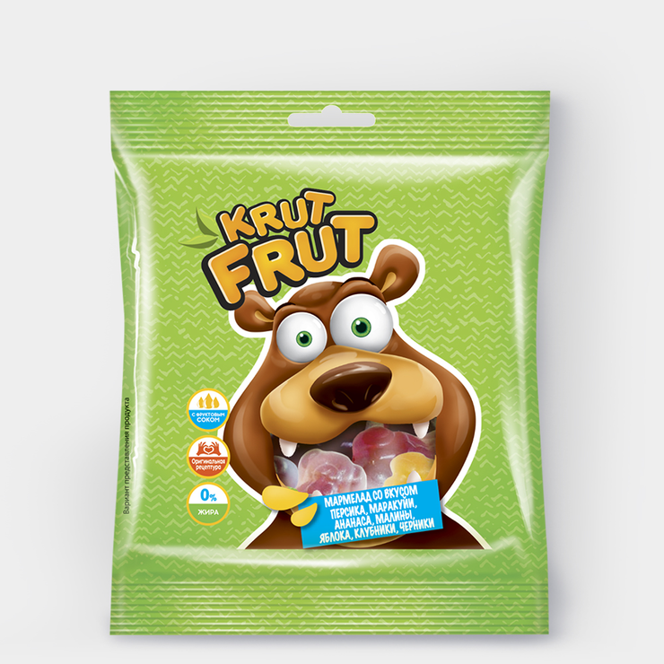 Мармелад жеват. KRUTFRUT Озорные Мишки 30г KDV