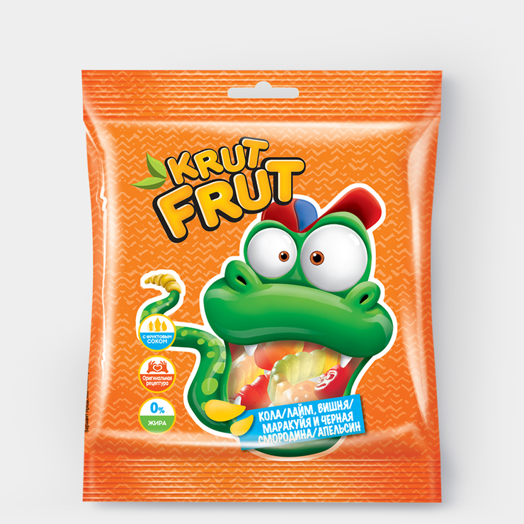 Мармелад жеват. KRUTFRUT Змейка 70г KDV