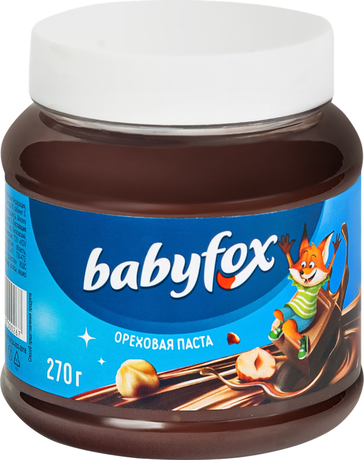 Паста Шоколадно-ореховая Babyfox 270г