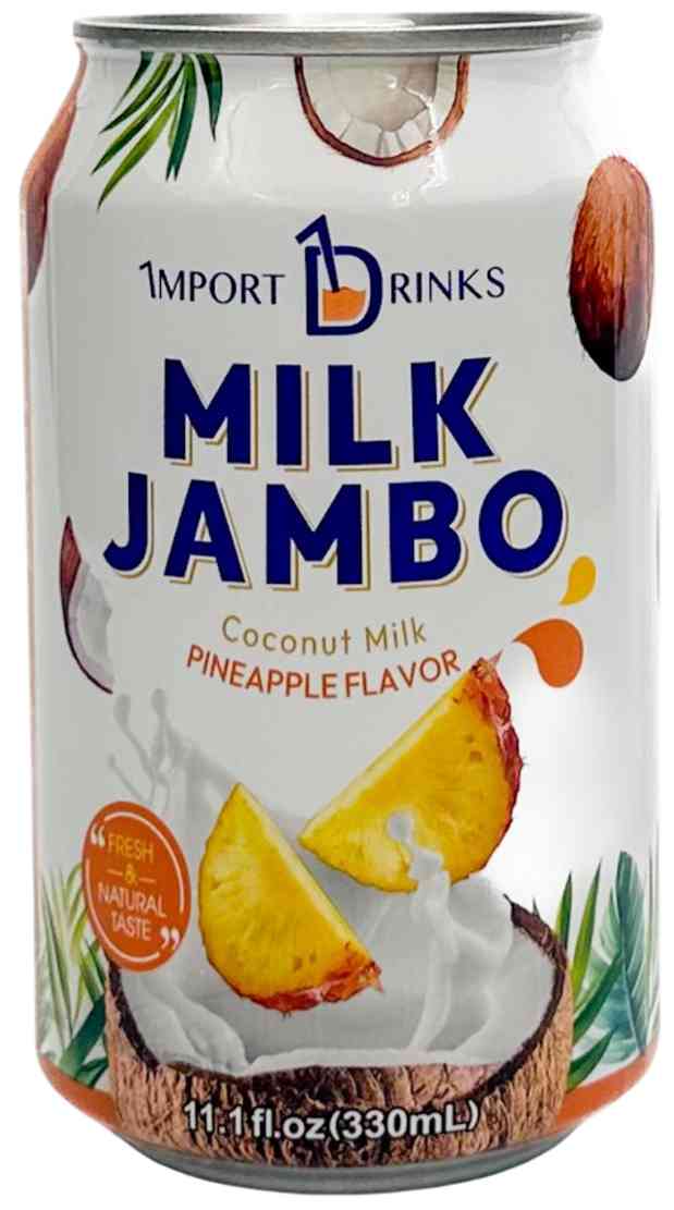 MILK JAMBO Кокосовое молоко вкус ананаса 0,33л ж/б
