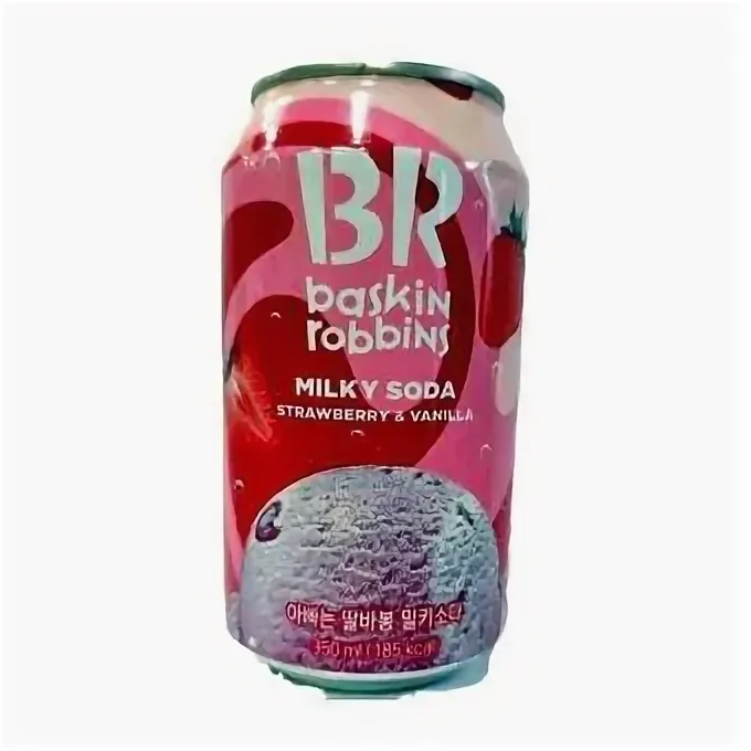Напиток газ. Baskin Robbins Клубника&amp; Ванилла 350мл ж/б