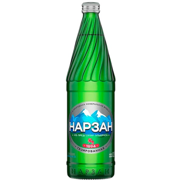 Вода мин.Нарзан 0,45 с/б природная газация Кисловодск