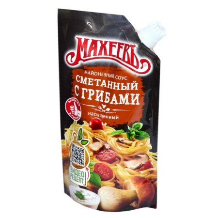 Соус майонезный "МАХЕЕВЪ" 200г д/п Сметанный с грибами 