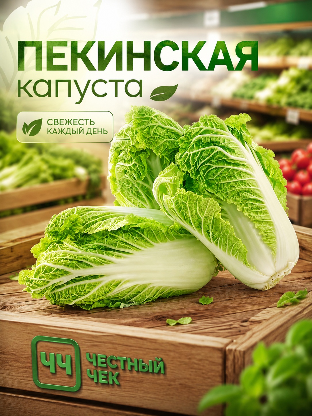 ПЕКИНСКАЯ капуста 1кг вес