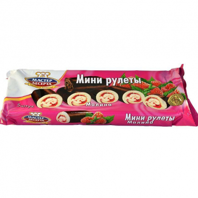 Мини-рулеты Малина 175г Мастер десерта