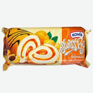 Рулет бисквитный Абрикос 175г Kovis