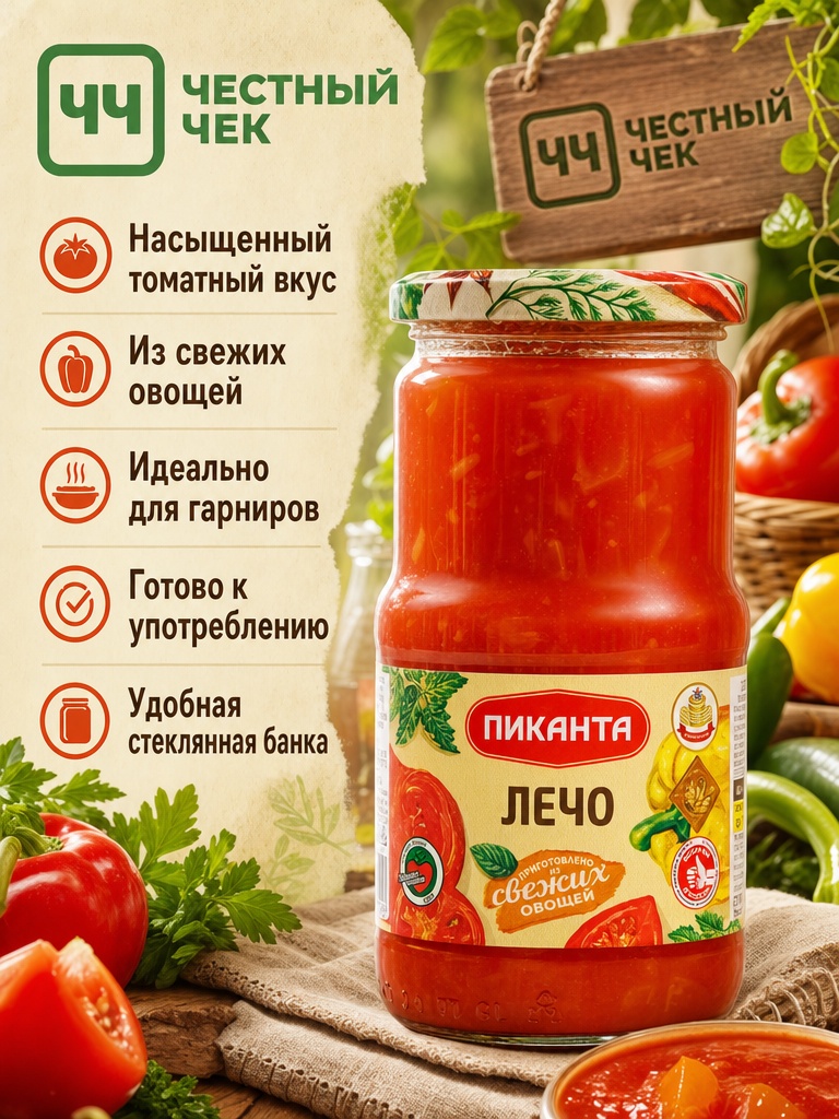 Лечо 450г с/б Пиканта