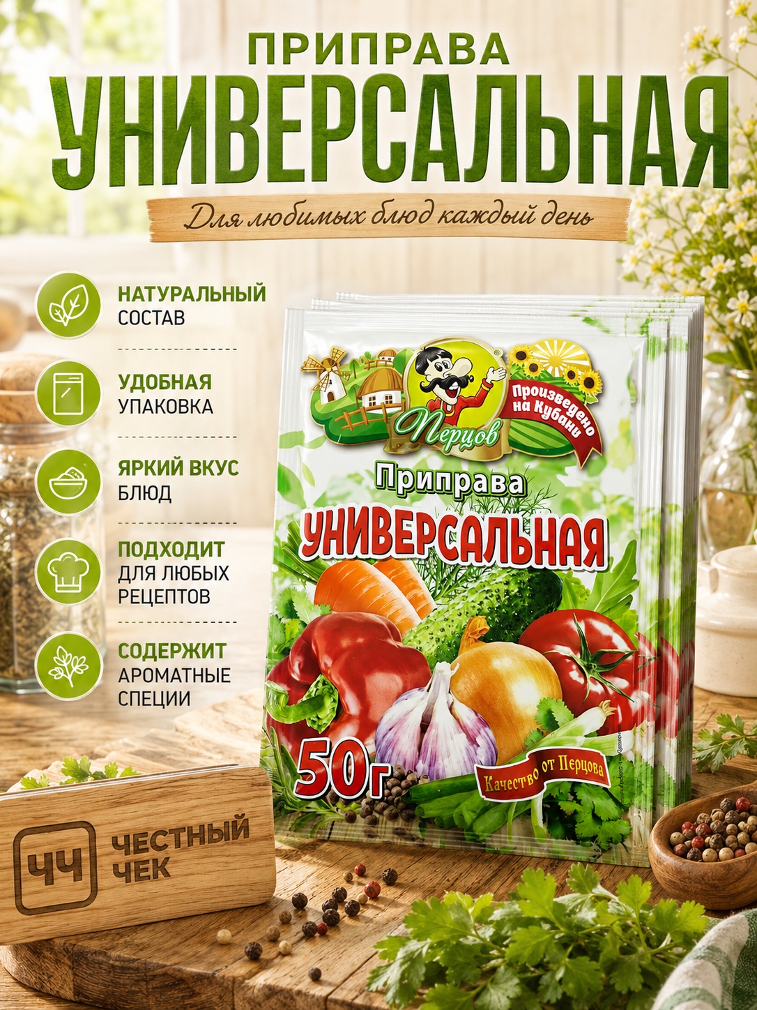Приправа универсальная 50г Перцов