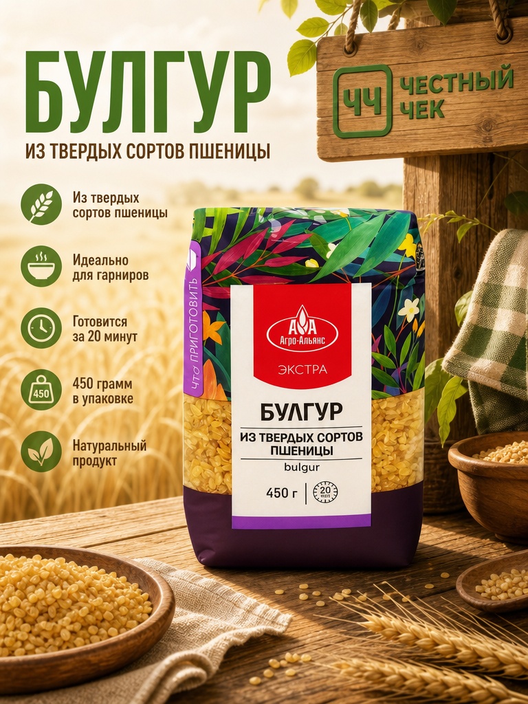 Булгур Турецкий 450  АгроАльянс