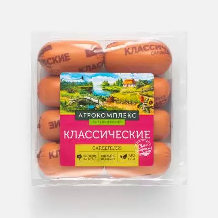 Сардельки Классические 420г Агрокомплекс