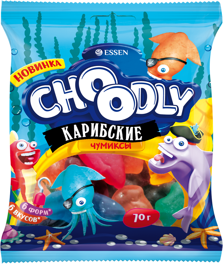 Мармелад жеват.70г CHOОDLY Карибские Чумиксы Essen