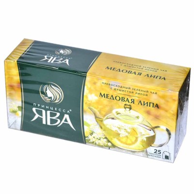 Чай зеленый Принцесса ЯВА Медовая Липа 25пак.