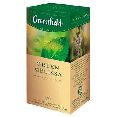Чай зеленый ГРИНФИЛД Green Melissa Мелиса 25п