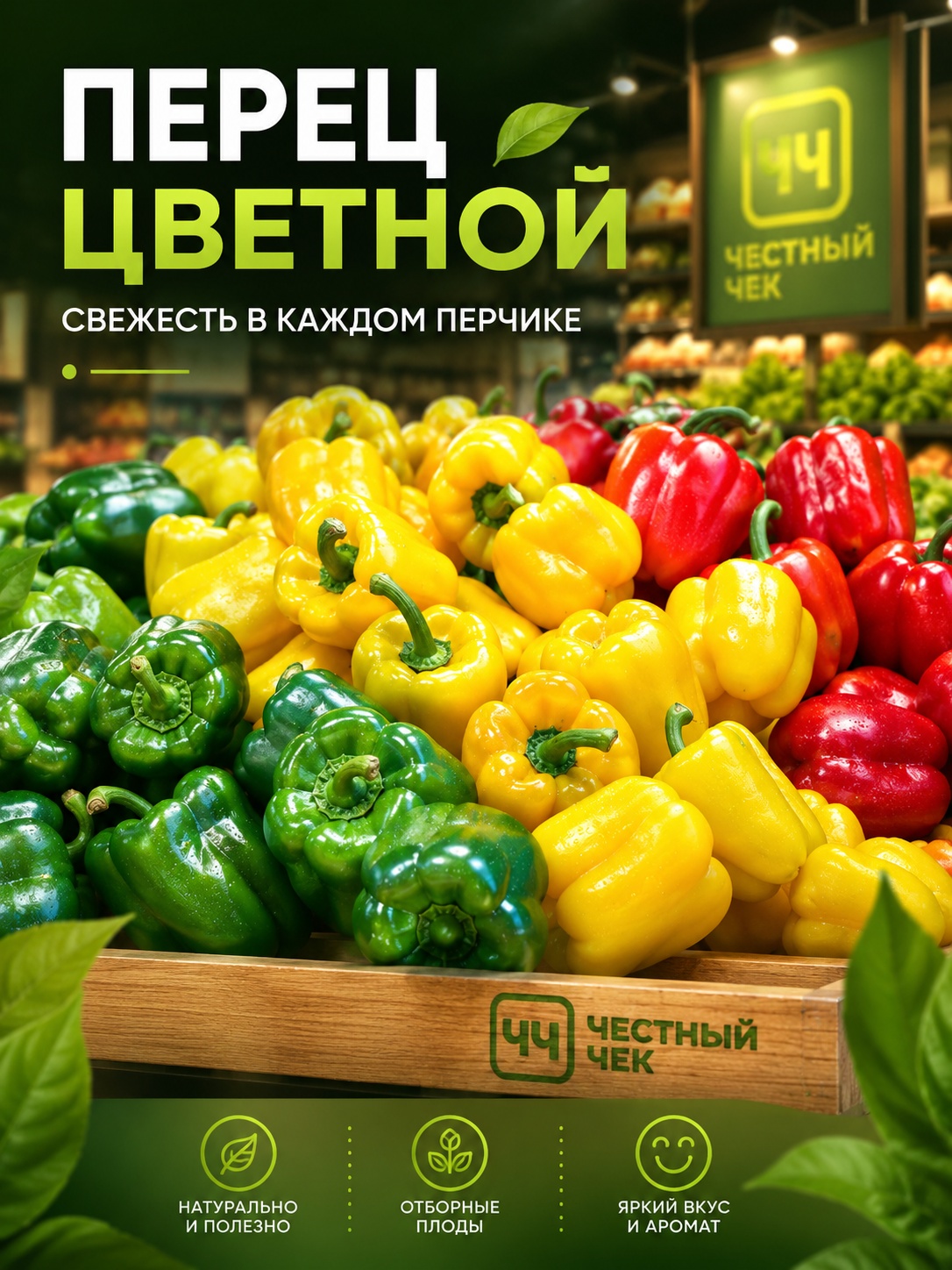 Перец Цветной  1кг вес