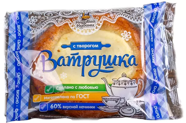 Ватрушка творожная 90г Каравай Кубани            