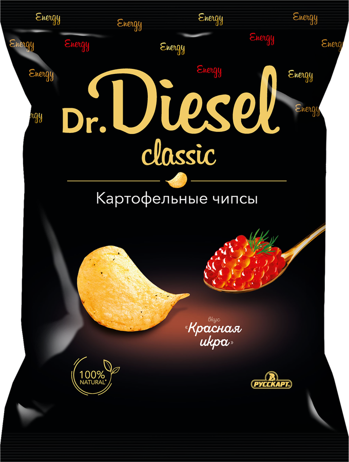 Чипсы карт. Dr.Diesel 120г Красная икра