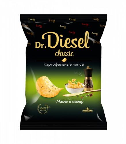 Чипсы карт. Dr.Diesel 120г Масло и перец